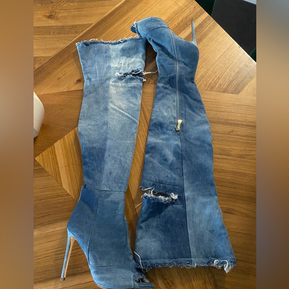 NEW Jean Over the Knee Boots